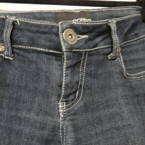BONGO DENIM | size 5 | Sleek Blue Dark Wash Slim Fit Jeans - Picture 4 of 16